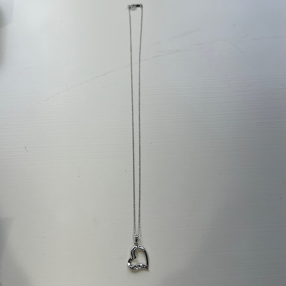 Authentic Diamond Heart Necklace